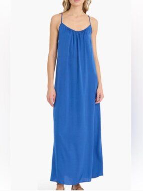NWT The Good Journey royal blue slip maxi dress